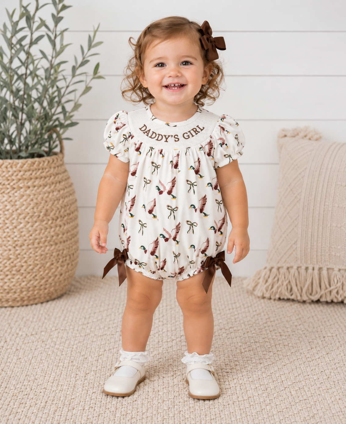 Daddy’s Girl Smocked Duck Onesie