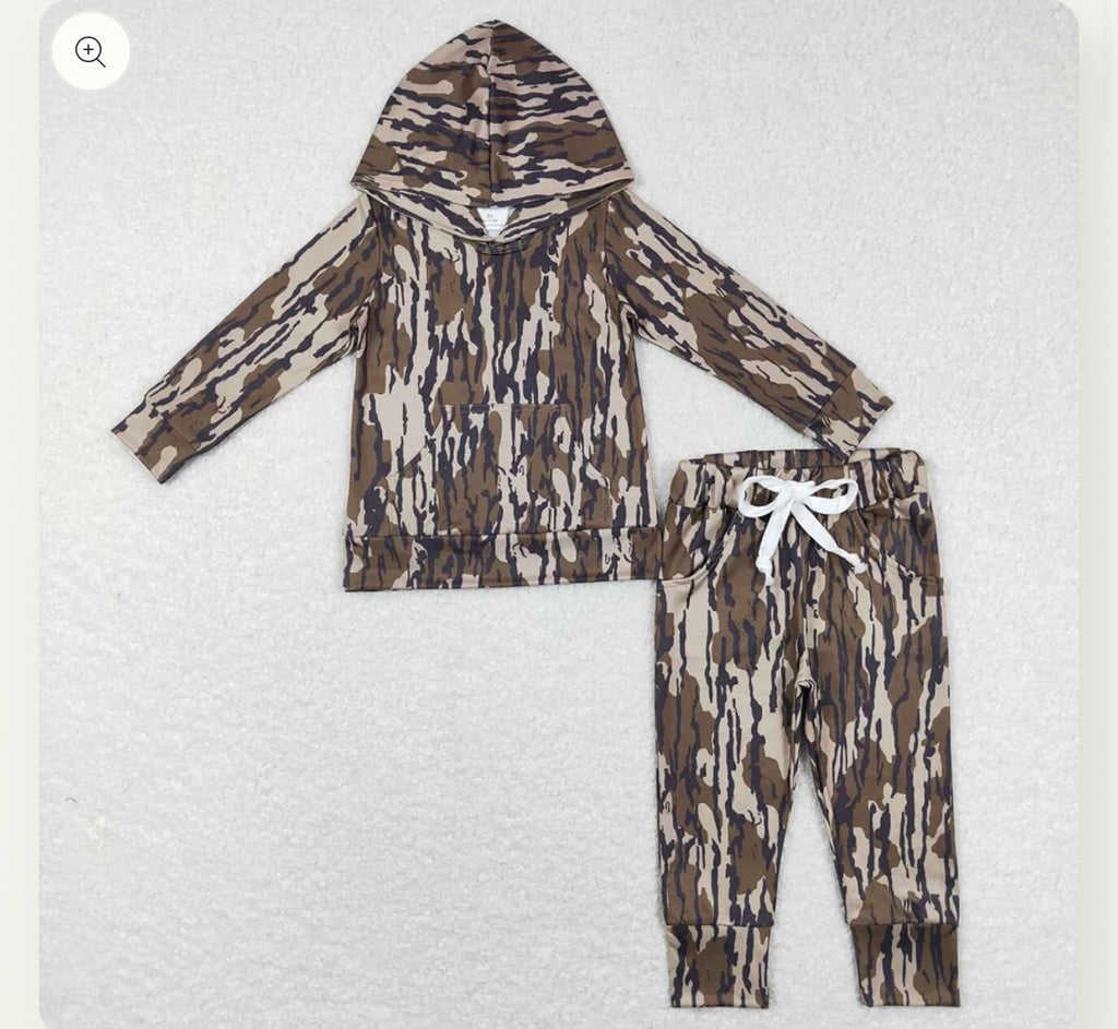 Woodsy Camo Hoodie & Jogger Set