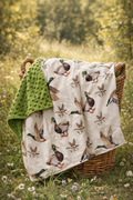 Mallard In Flight Minky Blanket