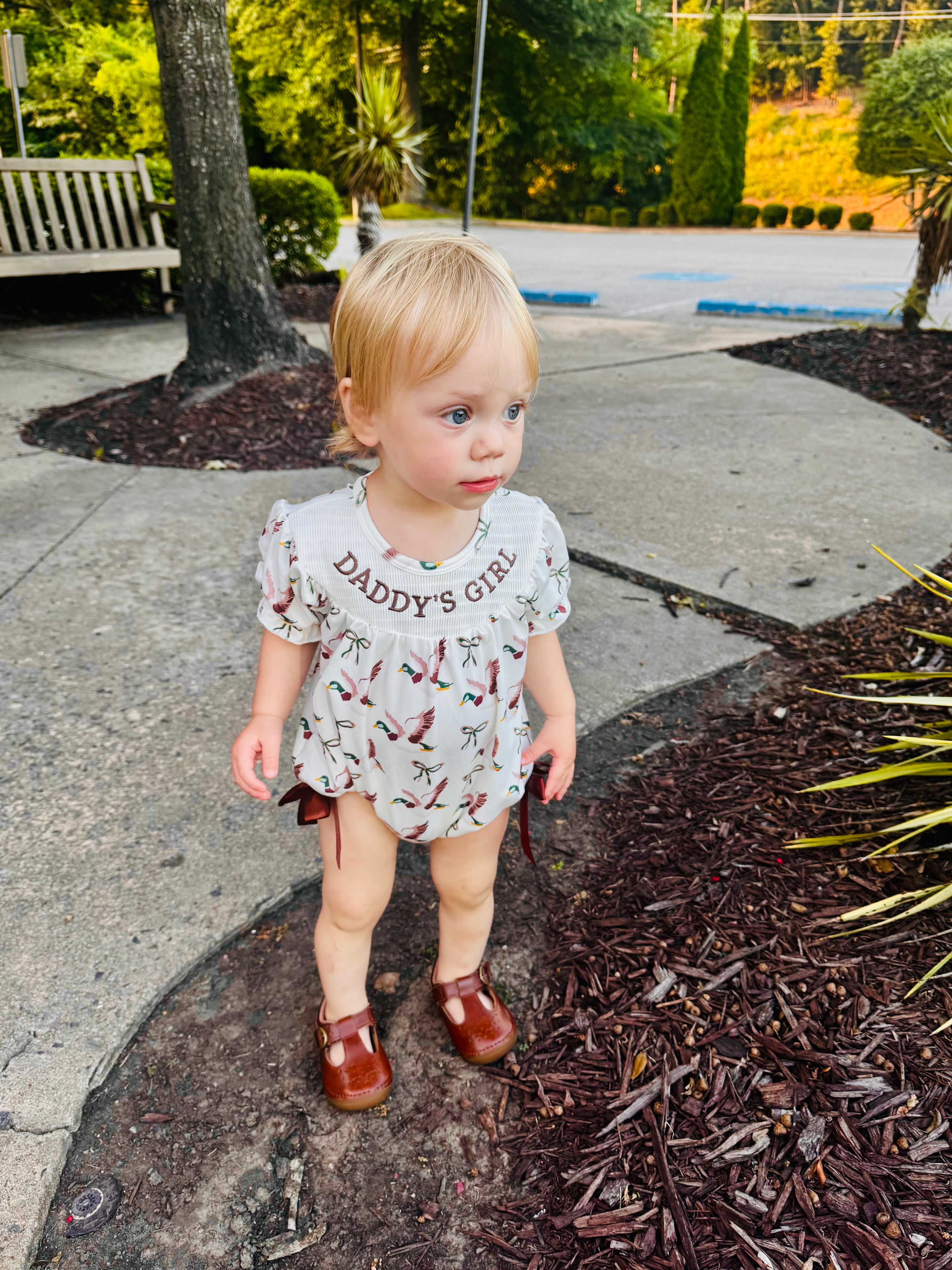 Daddy’s Girl Smocked Duck Onesie