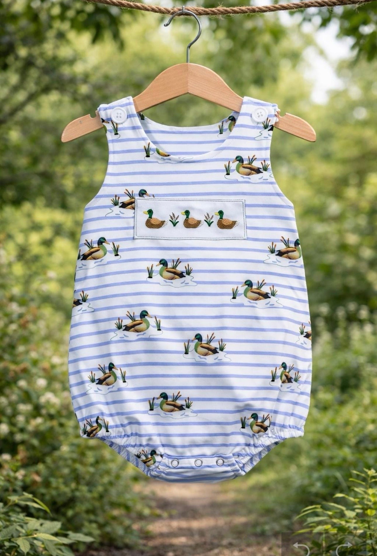 Baby Boy Mallard Bubble Onesie